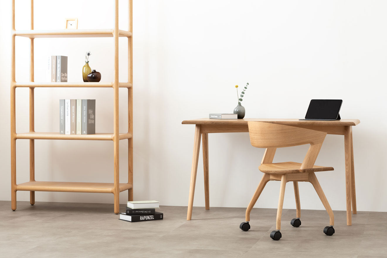 德島椅子製作所 - HARP 實木書桌|日本製 ALOT Living