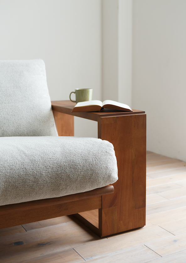 日本原木沙發推薦 | PURO 單扶手沙發 - ALOT Living