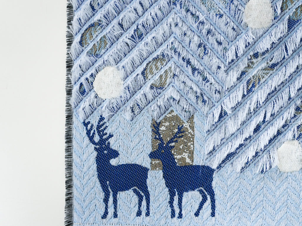 YURI HIMURO - 日本手工織物設計＿ 馴鹿 迷你掛毯