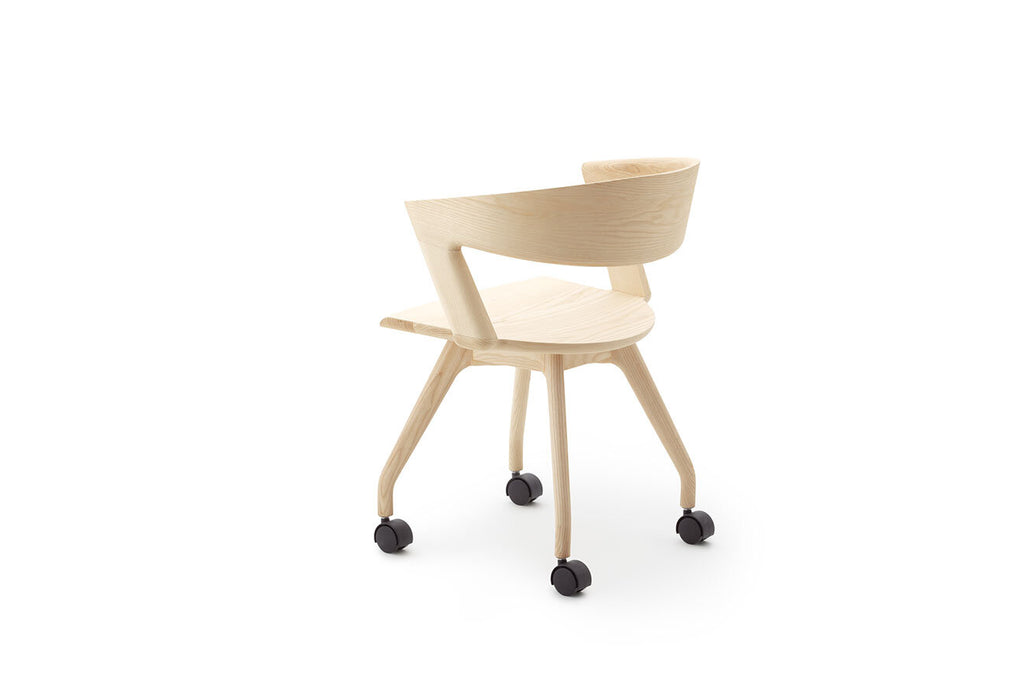德島椅子製作所 - HARP 有輪書桌椅｜日本製 ALOT Living