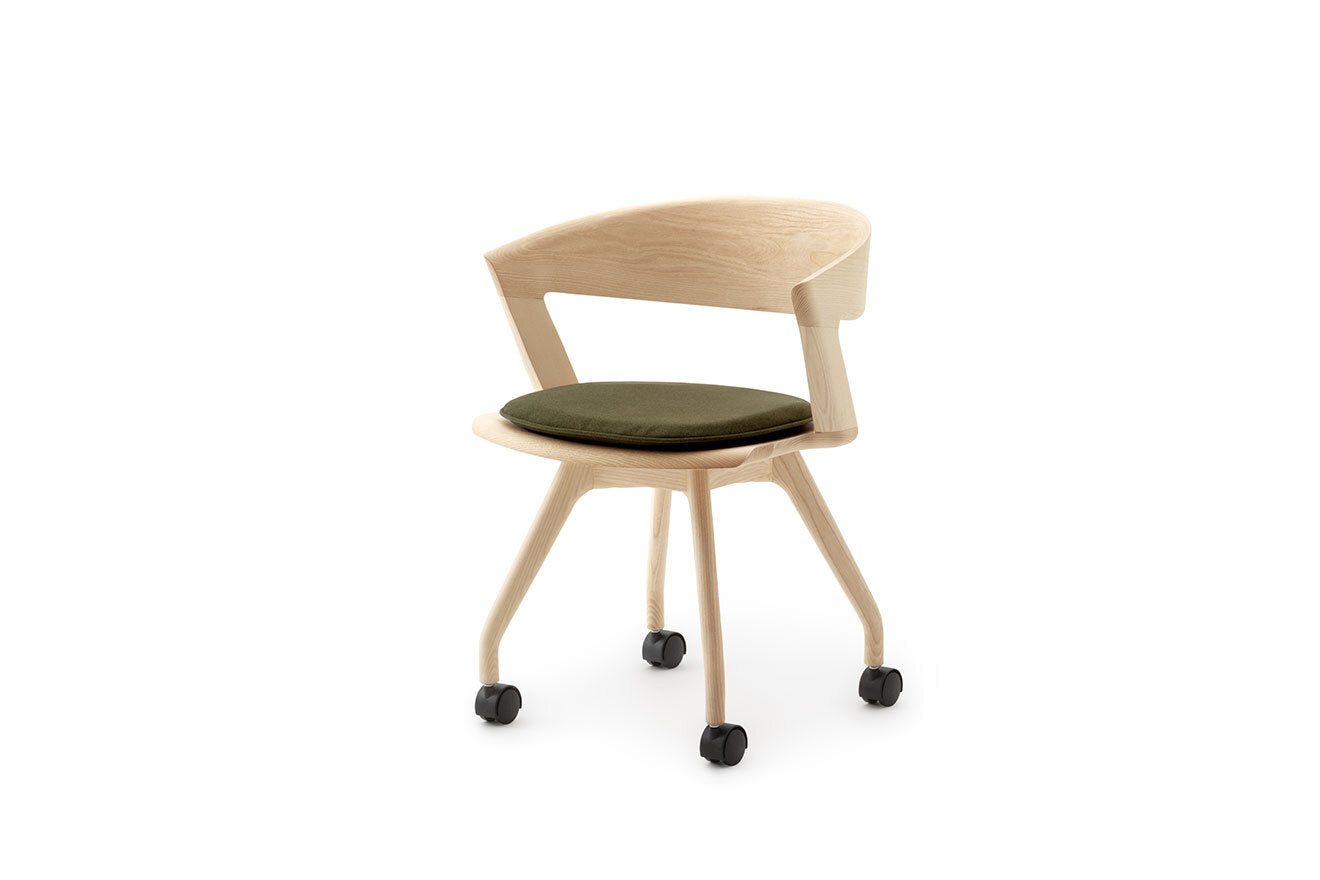 德島椅子製作所 - HARP 有輪書桌椅｜日本製 ALOT Living