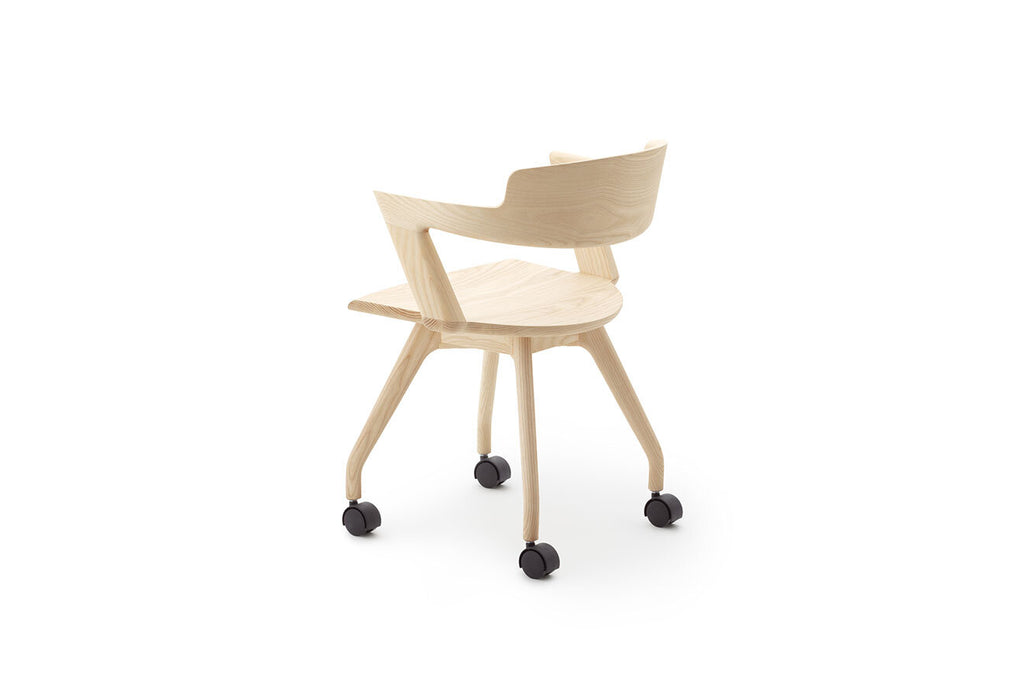 德島椅子製作所 - VIOLA 有輪書桌椅｜日本製 ALOT Living