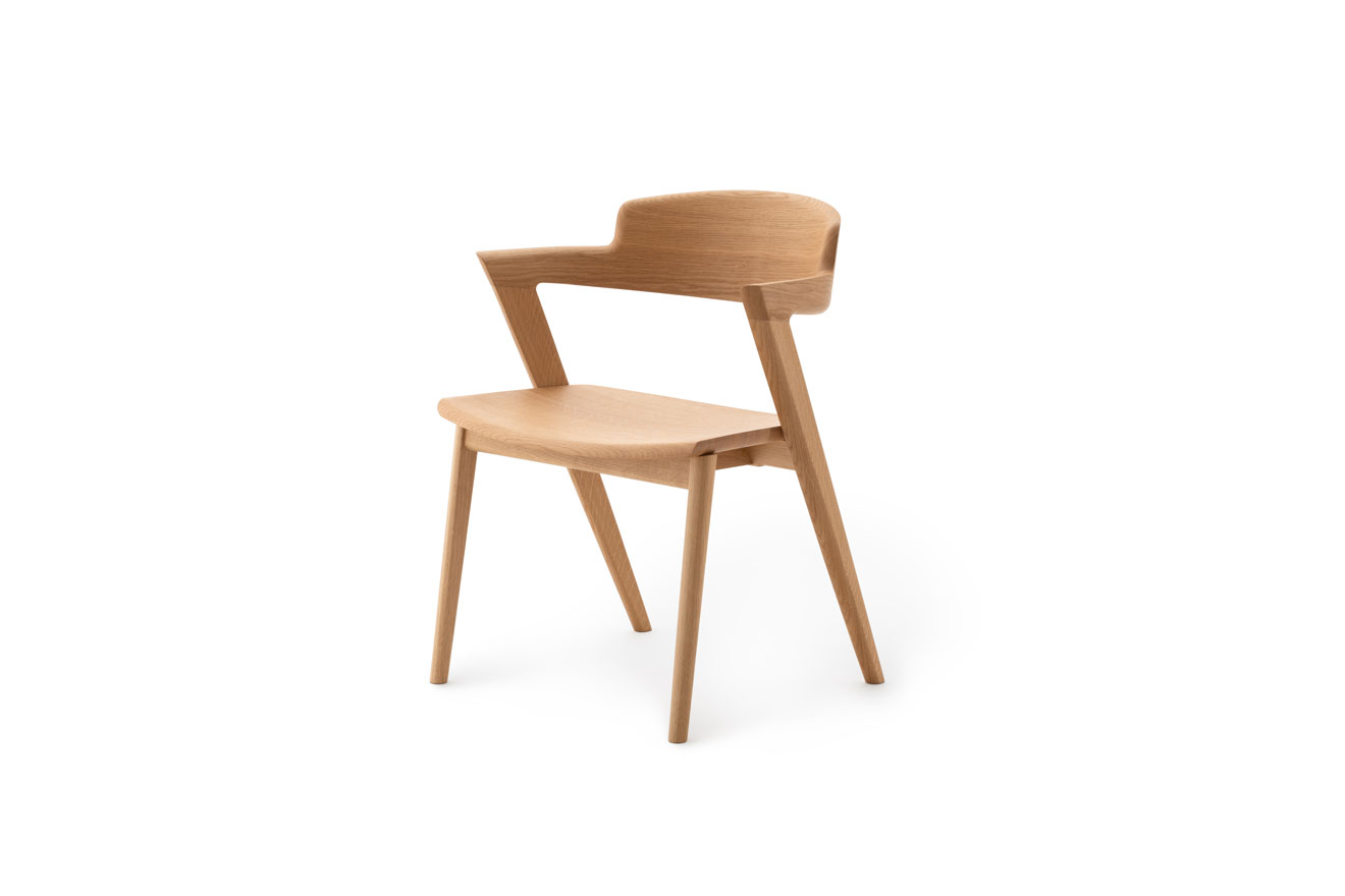 德島椅子製作所 - VIOLA 半扶手餐椅｜日本製 ALOT Living