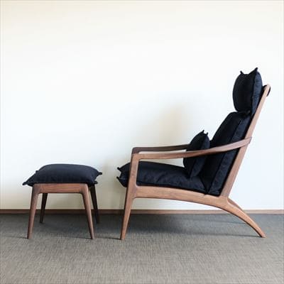 Rin 單椅(布料材質) + 椅凳 