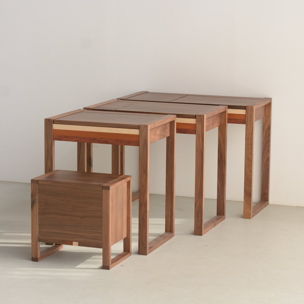 PASTEL 收納椅凳+三種尺寸小型化妝台